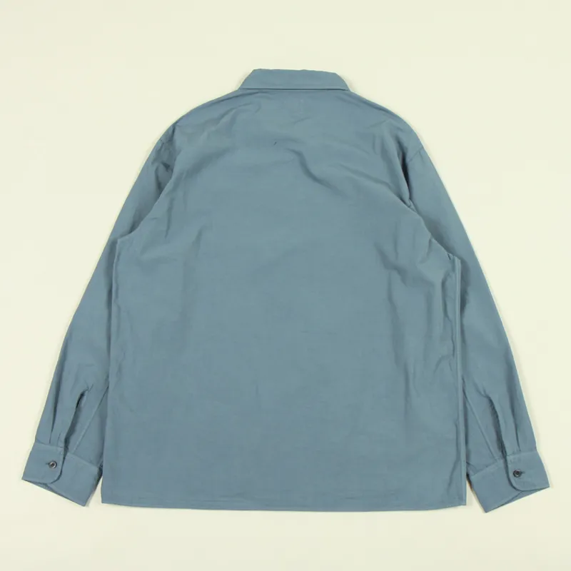 Edwin Red Dot Shirt - Bering Sea-2